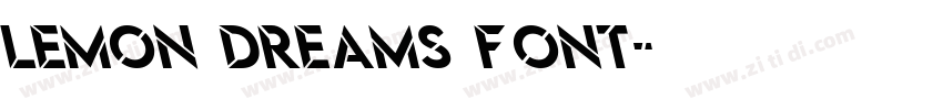 Lemon Dreams font字体转换